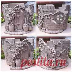 ‘Secret walled garden’ yarn bowl. Unfired. Made from thrown and modelled white earthenware. Whilst this one is made for our competition winner ..this design will be a made to order item once glazed in a few weeks. earthwoolfire.etsy.com