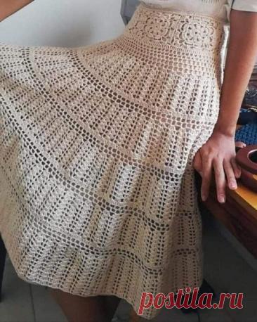 Юбка крючком