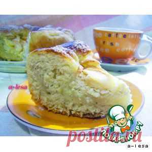 Пирог с яблоками и творогом - кулинарный рецепт