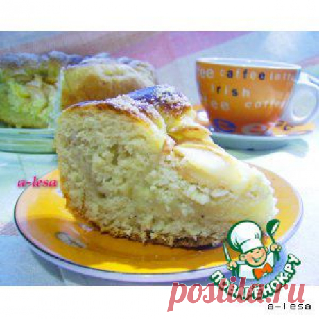 Пирог с яблоками и творогом - кулинарный рецепт