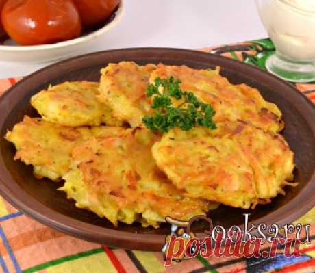 Драники из картофеля и тыквы с курицей фото рецепт приготовления