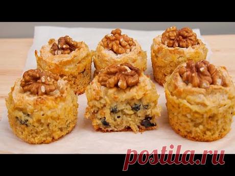 Яблочно-овсяное пирожное на завтрак