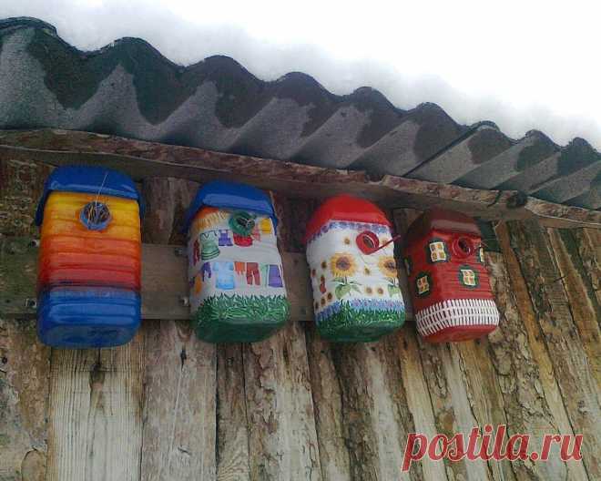 СКВОРЕЧНИКИ ИЗ ПЛ. БУТЫЛОК