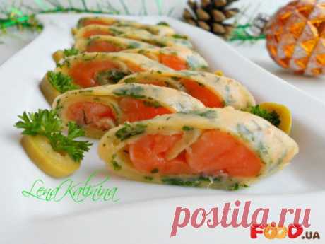 Сырные рулетики с семгой - Кулинарные рецепты на Food.ua