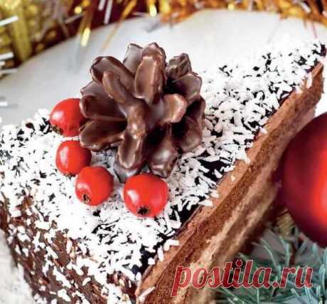 Шоколадно-зефирный торт со сгущенкой и кокосовой стружкой - Kulinarnyj-Recept.РУ