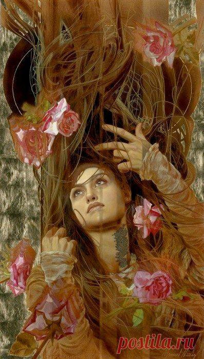 Не для земли ты создана... Художник Мануэль Нуньес / Manuel Nunez (р.1956).