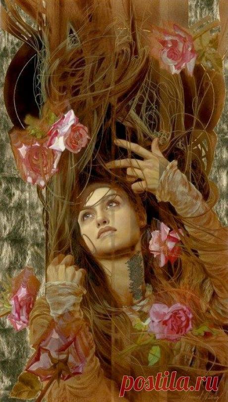 Не для земли ты создана... Художник Мануэль Нуньес / Manuel Nunez (р.1956).