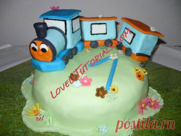 МК лепка"паровозик" -How to make a train cake topper - Мастер-классы по украшению тортов Cake Decorating Tutorials (How To's) Tortas Paso a Paso