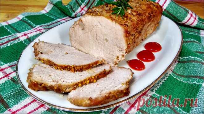 Мясо свинины запечённое в духовке с горчицей и медом рецепт с фото пошагово и видео - 1000.menu