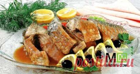 Карп в сером соусе - кулинарный рецепт. Миллион Меню