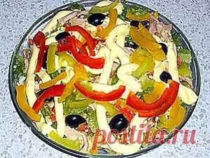 салат Греция с копченой курицей. Рецепт c фото, мы подскажем, как приготовить!