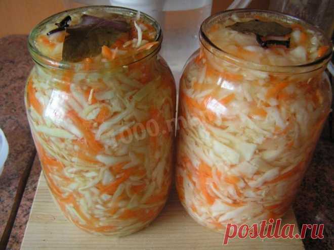 Маринованная капуста быстро и просто рецепт с фото пошагово - 1000.menu