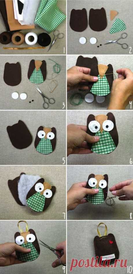 Owl Ornament - Tutorial _ DIY