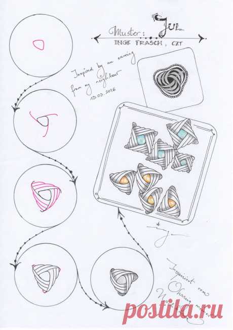 Tangles/Muster created by Inge - musterspiele.jimdo.com