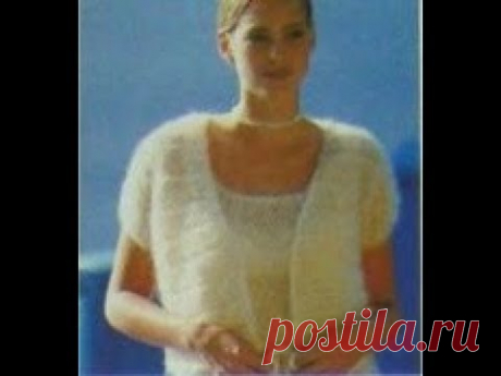 Мастер-класс по вязанию болеро спицами из мохера, часть 3