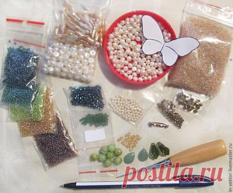 Создаем нежную брошь-бабочку - Ярмарка Мастеров - ручная работа, handmade