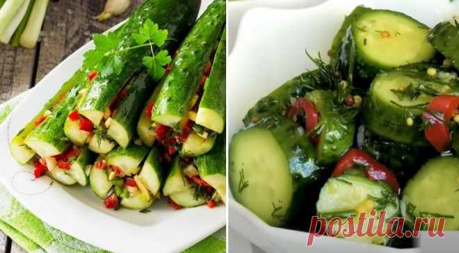 Огурцы с мёдом и горчицей, как закуска к шашлыку