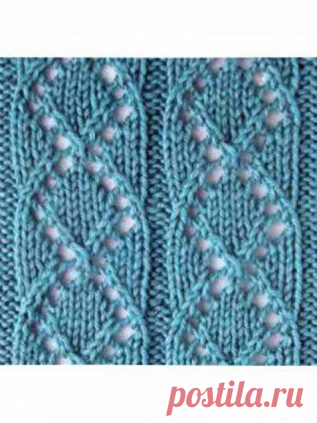 Ажурный узор спицами — Шпуля - сайт о вязании