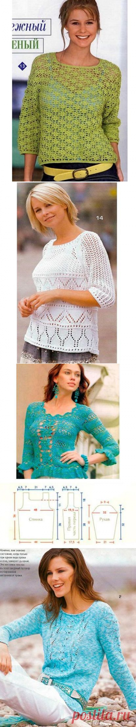 👌 Вязаные женские кофты - 10 схем, увлечения и хобби