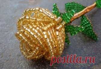 Плетем розу из бисера: мастер-класс — Сделай сам, идеи для творчества - DIY Ideas