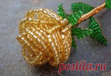 Плетем розу из бисера: мастер-класс — Сделай сам, идеи для творчества - DIY Ideas