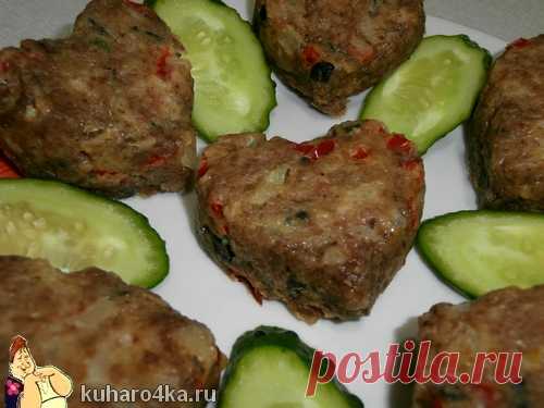 Сердечные котлетки из курицы