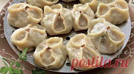 Манты с бараниной и тыквой