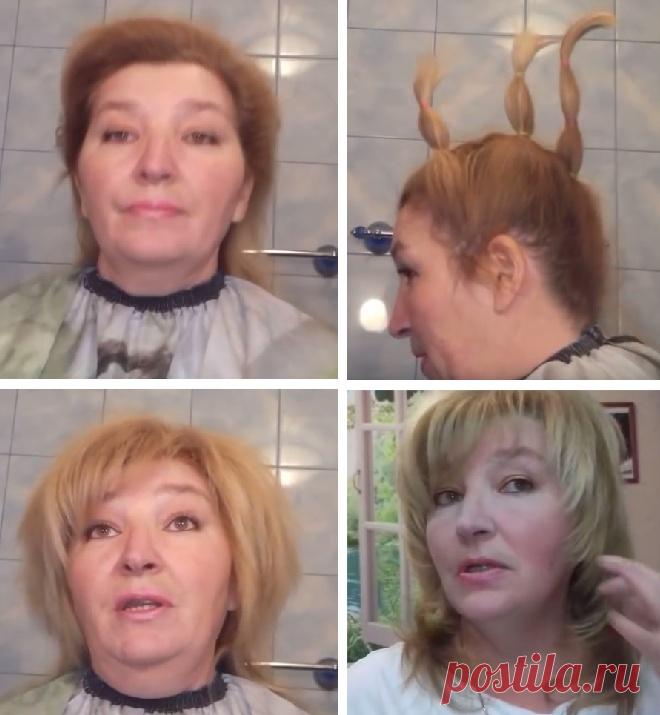 как самой сделать стрижку каскад на длинные волосы и помолодеть на 20 лет