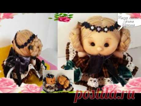 Куклу из капрона. Мастер класс делаем пупсик из колгот. MUÑECA SOFT