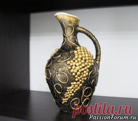 Мои бутылочки и кувшинчики в стиле пейп-арт - запись пользователя Ирина (Ирина) в сообществе Декор в категории Декор. Работы пользователей