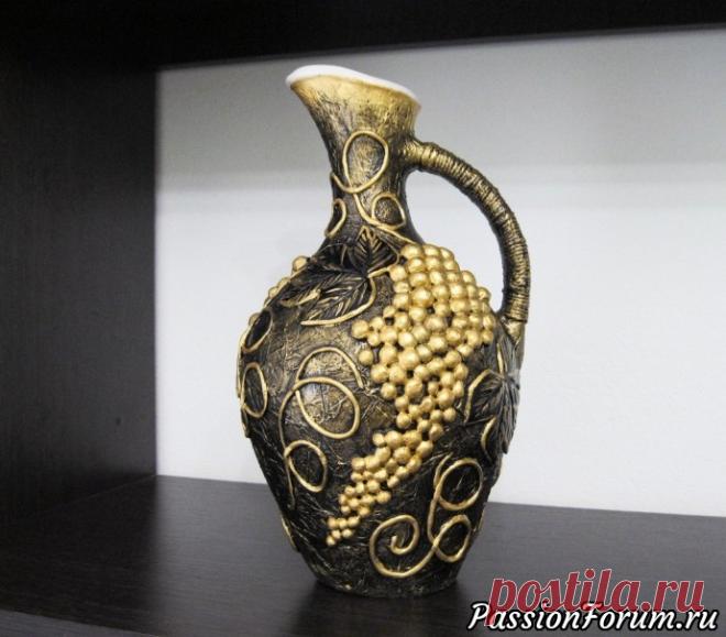 Мои бутылочки и кувшинчики в стиле пейп-арт - запись пользователя Ирина (Ирина) в сообществе Декор в категории Декор. Работы пользователей