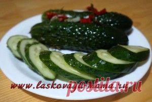 Малосольные огурцы быстрого приготовления 2 рецепта