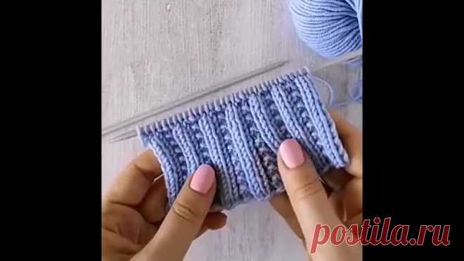 Интересный вариант резинки
#спицами #узоры_спицами #резинка_спицами