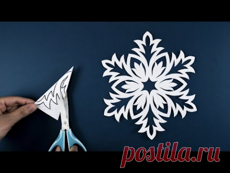 Paper Snowflakes #10 - How to make Snowflakes out of paper - DIY Christmas decoration ideas