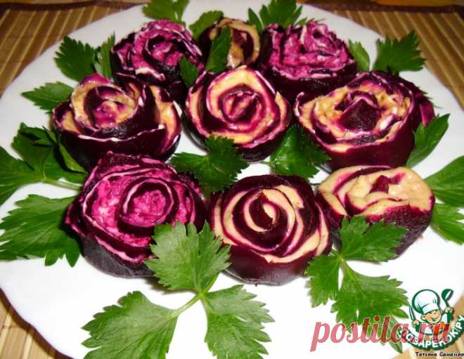 Свекольные розы – кулинарный рецепт