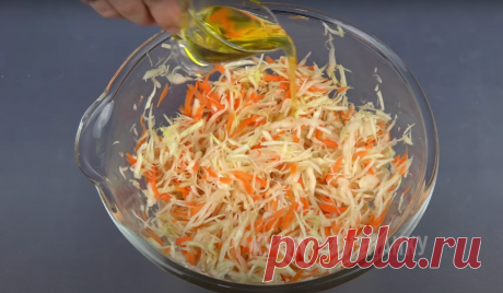 Как приготовить салат из свежей капусты с уксусом как в столовой | Кухня наизнанку | Яндекс Дзен