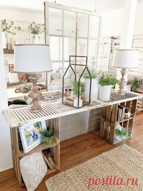 Стильная мебель своими руками: Прованс, Лофт, Скандинавский стиль..Из деревянных ящиков!