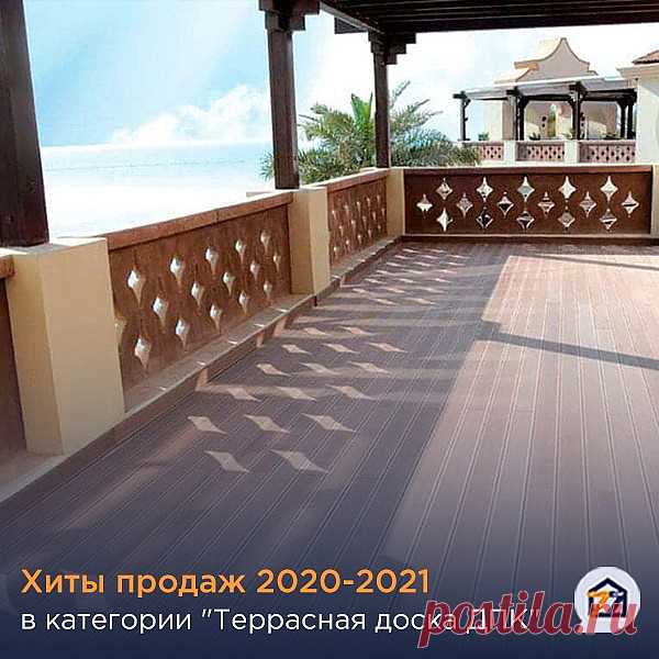 Хиты продаж в категории "Террасная доска ДПК" за 2020 и 2021 гг.