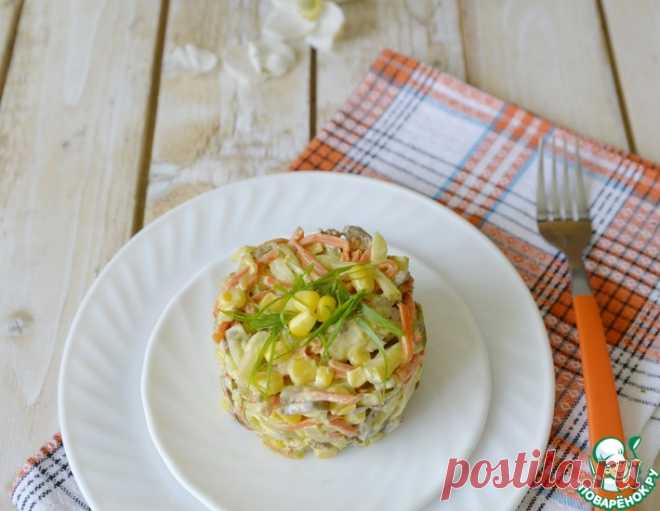 Салат из куриной печени с кукурузой – кулинарный рецепт