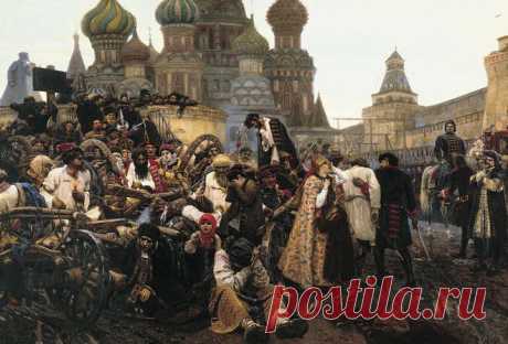 Обои суриков, картина, утро, стрелецкой, казни, люди, Москва на рабочий стол - картинки с раздела Красивые