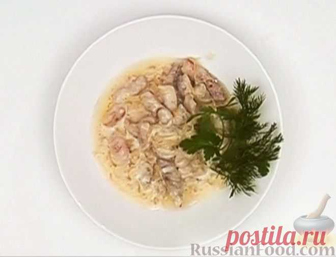 Рецепт: Бефстроганов из свинины на RussianFood.com