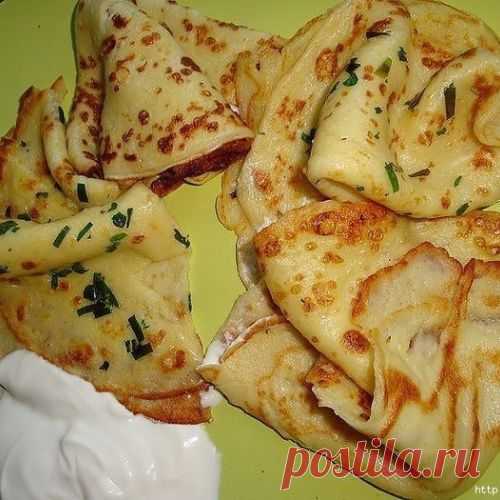 БЛИНЫ НА ВАРЁНОМ КАРТОФЕЛЕ С ЧЕСНОКОМ