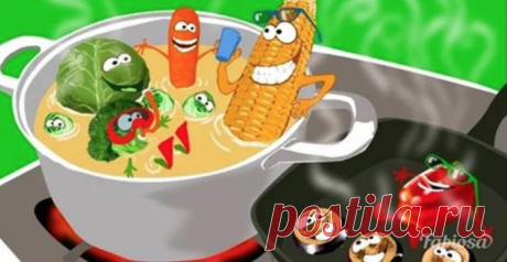 Сколько времени нужно для приготовления разных овощей. Сохраняйте себе эту шпаргалку!