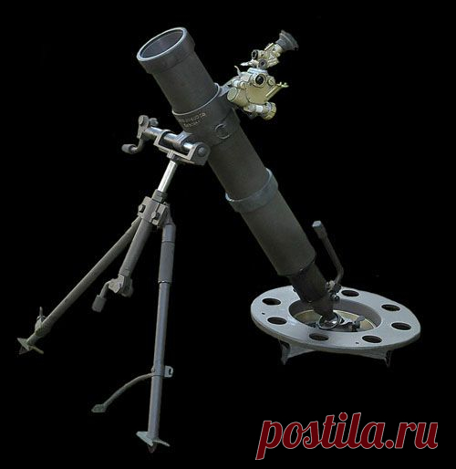 82-миллиметровый миномёт с глушителем