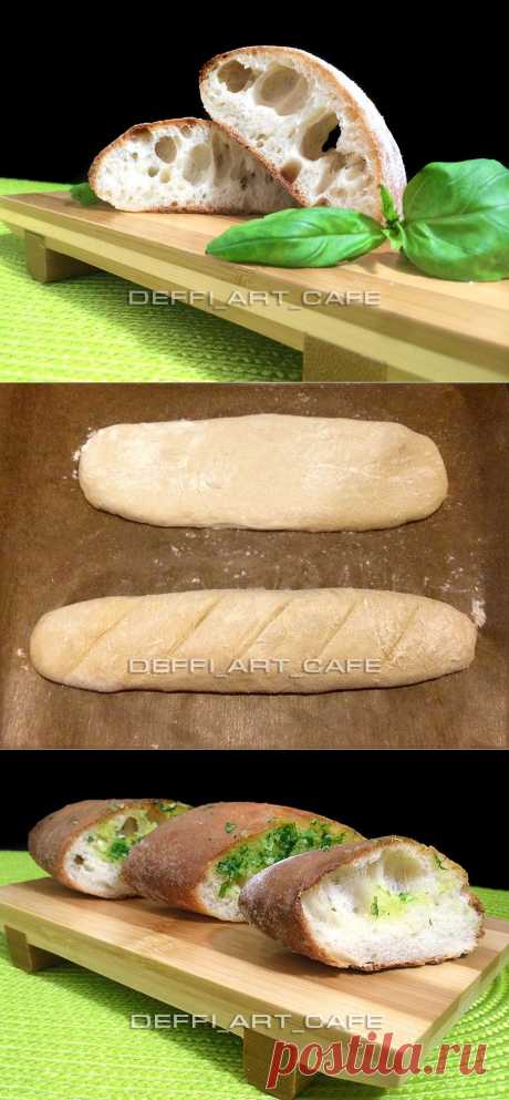 ЧЕСНОЧНЫЙ БАГЕТ И ЧИАБАТТА | DEFFI_ART_CAFE