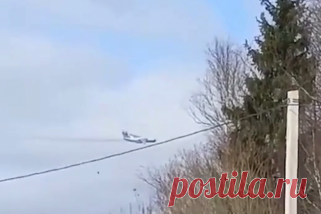 Очевидец рассказал, что военный самолет Ил-76 упал в лесу под Иваново. На месте крушения ведутся поисковые работы.