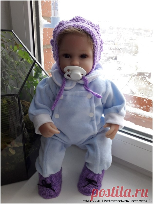 БАШМАЧКИ И ЧЕПЧИК ДЛЯ ПУПСА РОСТОМ 42 СМ. Автор: Ольга Лаврова