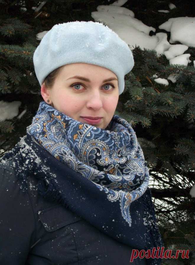 «Русские узоры» Павлопосадские платки-платок Морозко