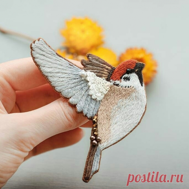 ​Вышитые броши: идеи — Сделай сам, идеи для творчества - DIY Ideas