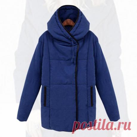 2014 women 's зима с капюшоном с длинными рукавами синий хлопка ватник женщин толстый слой свободный тонкий слой женская зимняя куртка, принадлежащий категории Пуховики и парки и относящийся к Одежда и аксессуары на сайте AliExpress.com | Alibaba Group